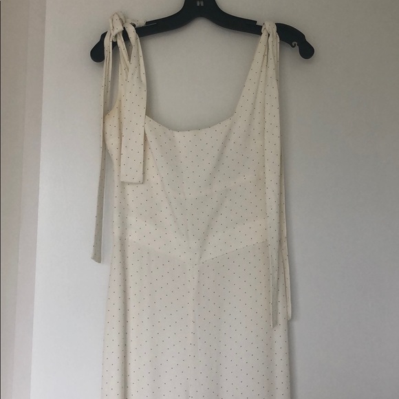 Alexis white & black polka dot jumpsuit - Picture 1 of 5